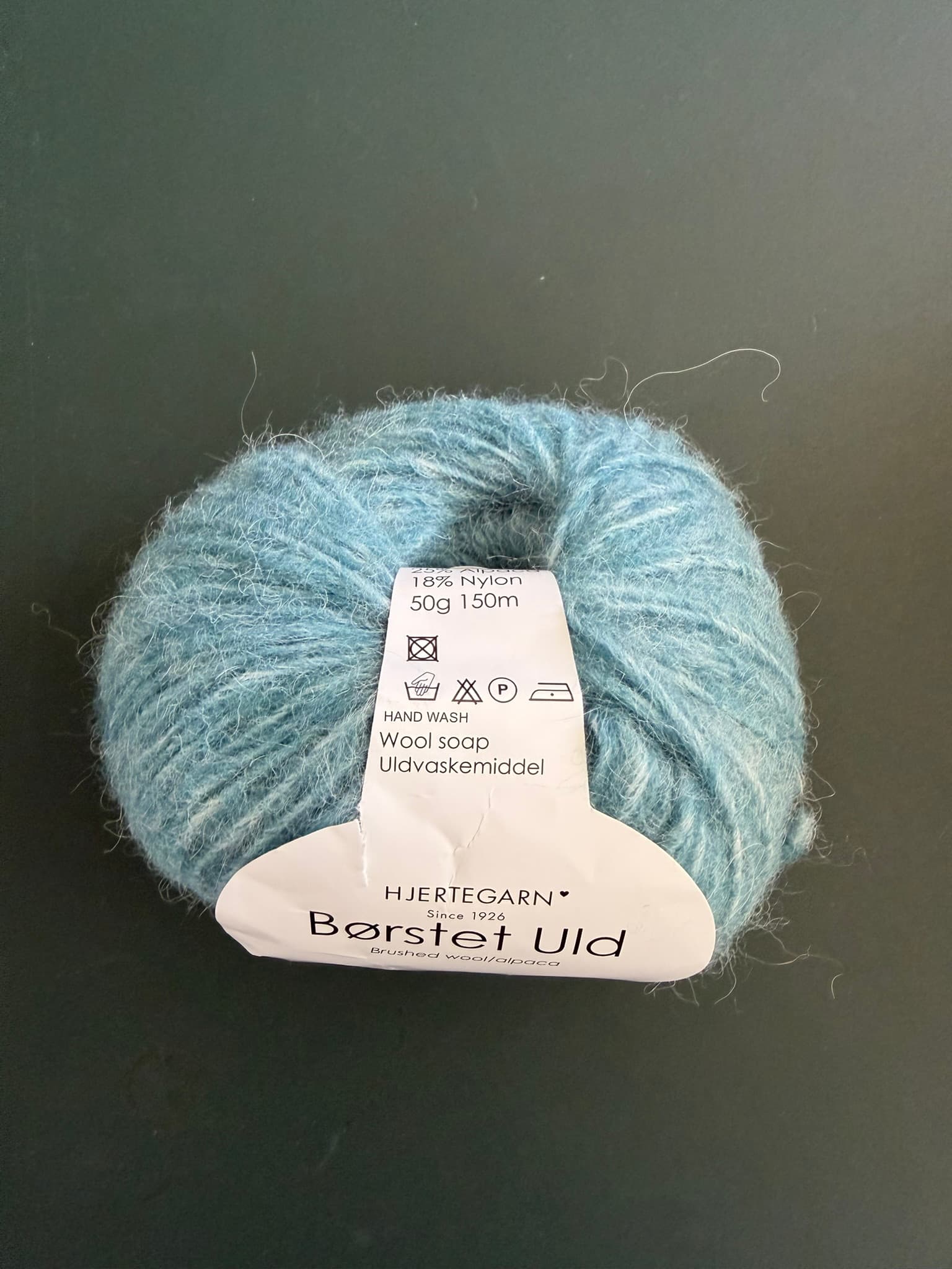 Hjertegarn Børstet Uld