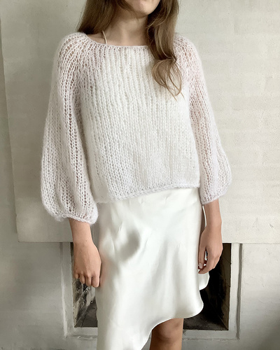 Oversized raglanbluse / byPERMIN.dk 8941908 — foto: byPERMIN.dk